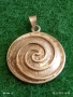 Красив ажурен сребърен медальон с формата на СПИРАЛА ювелирна изработка 30250, снимка 4