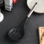 2329 Кухненска решетъчна лъжица с метална дръжка, снимка 1