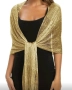 Дамски златист шал, снимка 1