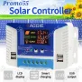 Соларен Контролер 12V/24V PWM 3 USB-2Бр. 20А/30А/60А за Соларен Панел, снимка 4