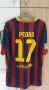 Футболна тениска на Барселона Педро #17 домакински екип сезон 2013/2014 Nike 532822-413, снимка 2
