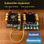 Нов Мощен 2.1-канален Bluetooth стерео аудио Усилвател ZK-AS21P 1200W Max 2x300W + 600W с двоен чип , снимка 7