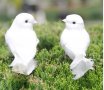 Декоративен бял Гълъб изкуствен гълъбче украса декор сватба торта парти фигурка 