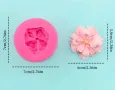 3d Роза Камелия цвете силиконов молд форма фондан шоколад смола гипс , снимка 4