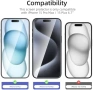 Ново Закалено стъкло 0.33мм HD за iPhone 15 Plus 6.7" – комплект 3 броя протектор Айфон Защита, снимка 2