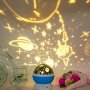 Нощна лампа детски планетариум. Цветове - Син, Розов, Лилав , снимка 1 - Детски нощни лампи - 42847957