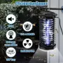 Електрическа лампа против насекоми, 18 W, UV 365 nm и решетка 4200 V, снимка 4