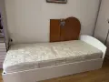 Легло за детска стая или гостна с матрак, рамка и шкаф за съхранение. , снимка 1