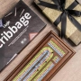 Нов Луксозен дървен сет за Cribbage с 3 писти, карти и метални пинове, снимка 8