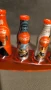 Coca Cola 100 години комплект бутилки, 10 мини алуминиеви бутилки с поставка, снимка 16