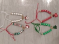 Коледни гривни ,ръчна изработка , снимка 1