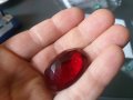 Натурален сертифициран червен Топаз 90 карата , рубин смарагд сапфир диамант  изомруд