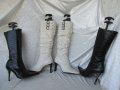 КАТО НОВИ дамски 36 - 37 кожени ботуши- бели,естествена кожа, made in BRAZIL, снимка 2
