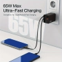 65W GaN PD 3.0 Ултра Бързо Зарядно за Смартфони MacBook Pro и Лаптопи, снимка 6