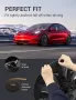 18" Тасове за Tesla model 3, ABS черен мат с капачки в 3 цвята, снимка 7