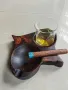 Арт пепелник за пури с място за чаша, снимка 7