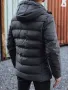 Мъжко зимно ватирано яке с качулка, 3цвята , снимка 4