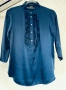 Винтидж синя копринена блуза RA-RE - италиански лукс от 90-те, снимка 7