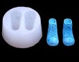 3D Баскетболни обувки кец обувка кецове силиконов молд форма декорация торта фондан шоколад гипс, снимка 2