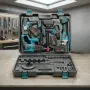 Комплект акумулаторни инструменти BOXER BX-187 – 4в1 + 3x5Ah батерии – Перфоратор, ударна отвертка, снимка 3