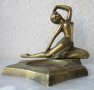 Балерина - пепелник, метал месинг бронз фигура статуетка, снимка 10