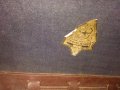 Антична кафява кожена лекарска чанта от период 1950 г , снимка 7
