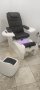 Стол за спа педикюр/маникюр/масаж + табуретка Omega - бял-черен, снимка 18