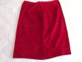 Червена/винена пола рипсено Кадифе  Синя ВЪЛНЕНА пола Чудесен Подарък, снимка 1