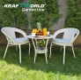 Ратанов Комплект с Маса и Два Стола – Стил и Комфорт за Вашата Градина, снимка 2