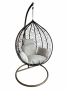 Градинска люлка от PVC ратан с метална конструкция, снимка 3