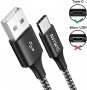 AVIWIS USB C кабел, найлоновa oплетка, кабел за бързо зареждане - 100 см, снимка 1