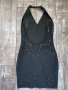 Черна бандажна къса рокля с камъни сваровски-Swarovski Crystal, снимка 9