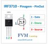 IRF3710 MOSFET-N транзистор Vdss=100V, Id=57A, Rds=0.023Ohm, Pd=200W, снимка 2