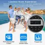 Trem Морски мултимедиен плейър, ATV, Bluetooth, FM радио, 1 x USB, 4x50W LED дисплей, снимка 2