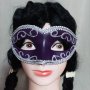 Лилава маска за очи с камъчета и черна изчистена , снимка 8
