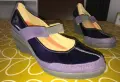 Clarks ‘Unstructured’- кожа, лачени, лилави - № 40, снимка 7