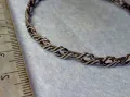 СТАРИННА АЖУРНА СРЕБЪРНА ГРИВНА МНОГО ВИСОКА ПРОБА СРЕБРО РЕТРО ПЛЕТКА РЪЧНА МАЙСТОРСКА РАБОТА 48407, снимка 6