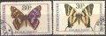 Клеймовани марки Фауна Пеперуди 1966 от Чехословакия