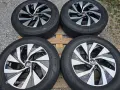 Лети джанти 16ки 5х112 VW + летни гуми 215/60/16 GoodYear, снимка 2