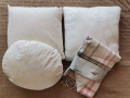 ИКЕА - покривка и възглавници с гъши пух, снимка 2
