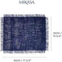 Нов комплект от 2 броя Сини Подложки Mikasa за маса хранене 35x45см Подарък дом, снимка 4 - Други стоки за дома - 42840026