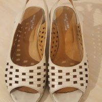 Бежови сандали,естествена кожа от MatStar, снимка 1 - Сандали - 42331769