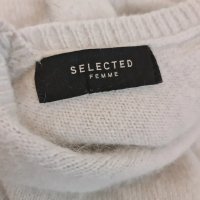 Меко пуловерче Selected Femme с гол гръб и 3/4 ръкав, снимка 3 - Блузи с дълъг ръкав и пуловери - 40506402