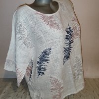 Дамска блуза р-р Л/ХЛ, 100 % памук, нова, снимка 3 - Тениски - 42798672