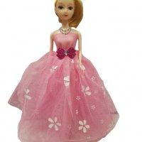 Кукла Ahelos, Принцеса, Розова рокля, Без кутия, 30 см., снимка 1 - Кукли - 38450905