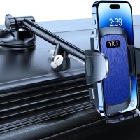 YRU Стойка за телефон за кола iPhone 12-15 Pro Max, тъмно синьо, снимка 1 - Аксесоари и консумативи - 42906245