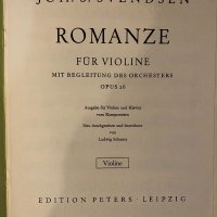 Svendsen Romanze  Op.26 (Violíne und Klavier), снимка 2 - Други - 32195814