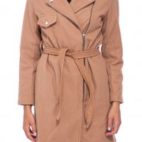 Дамско палто с колан, снимка 2 - Палта, манта - 38658574
