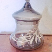 Стара бонбониера от калиево стъкло , снимка 1 - Антикварни и старинни предмети - 31795820