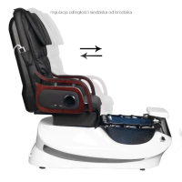 Стол за спа педикюр - масаж AS-261 - черено и бяло, снимка 6 - Педикюр и маникюр - 44533346